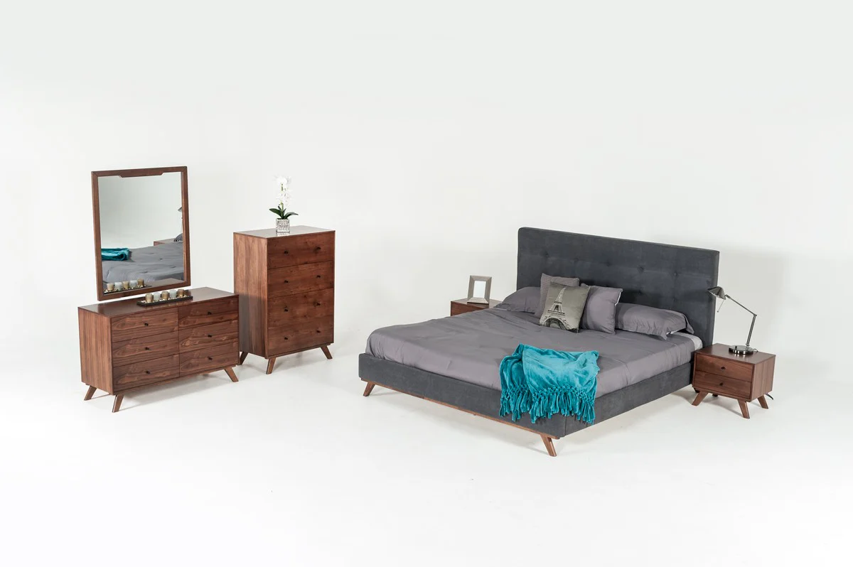 Addison Grey Fabric Bed - Image 4