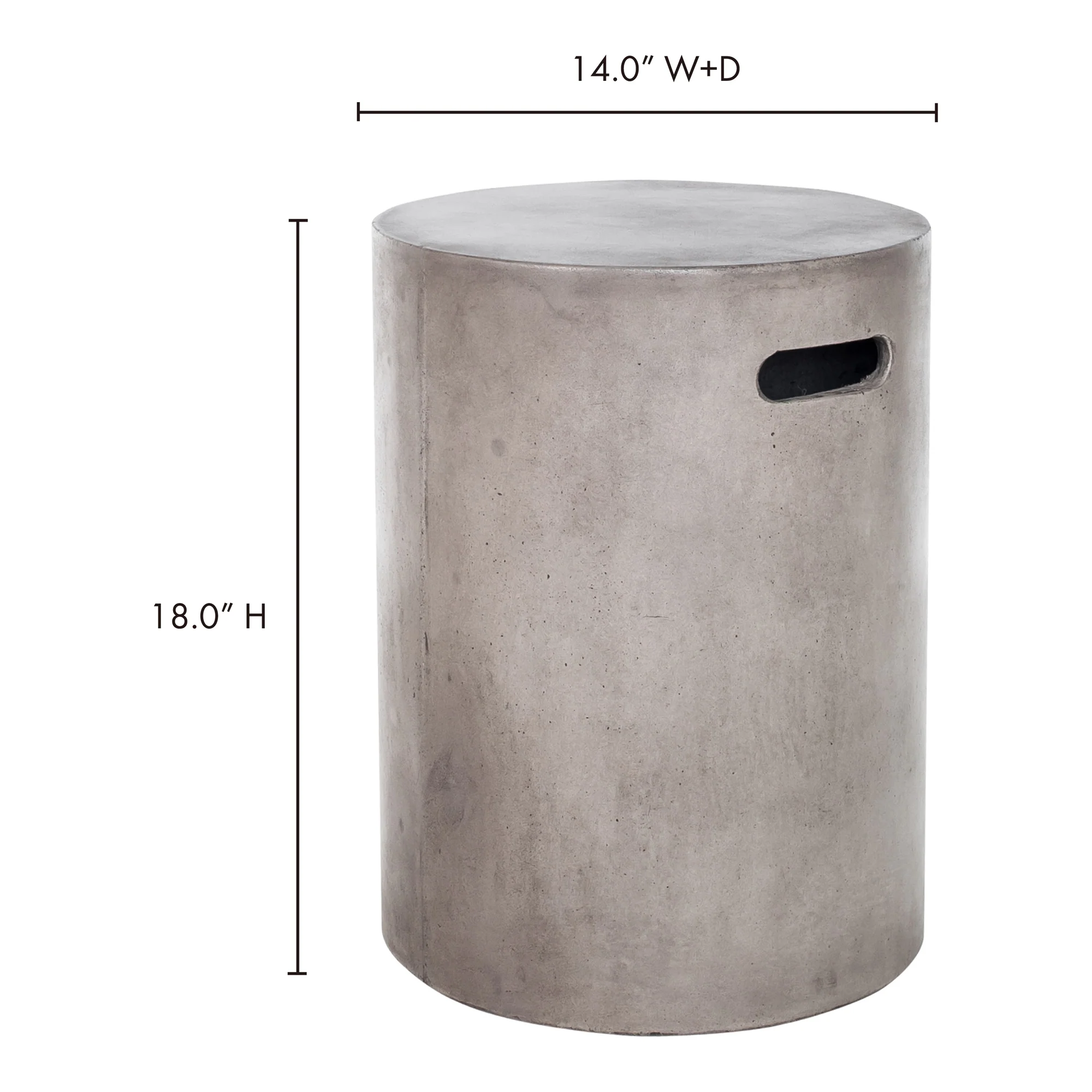 Cato Outdoor Stool Dark Grey - Image 3