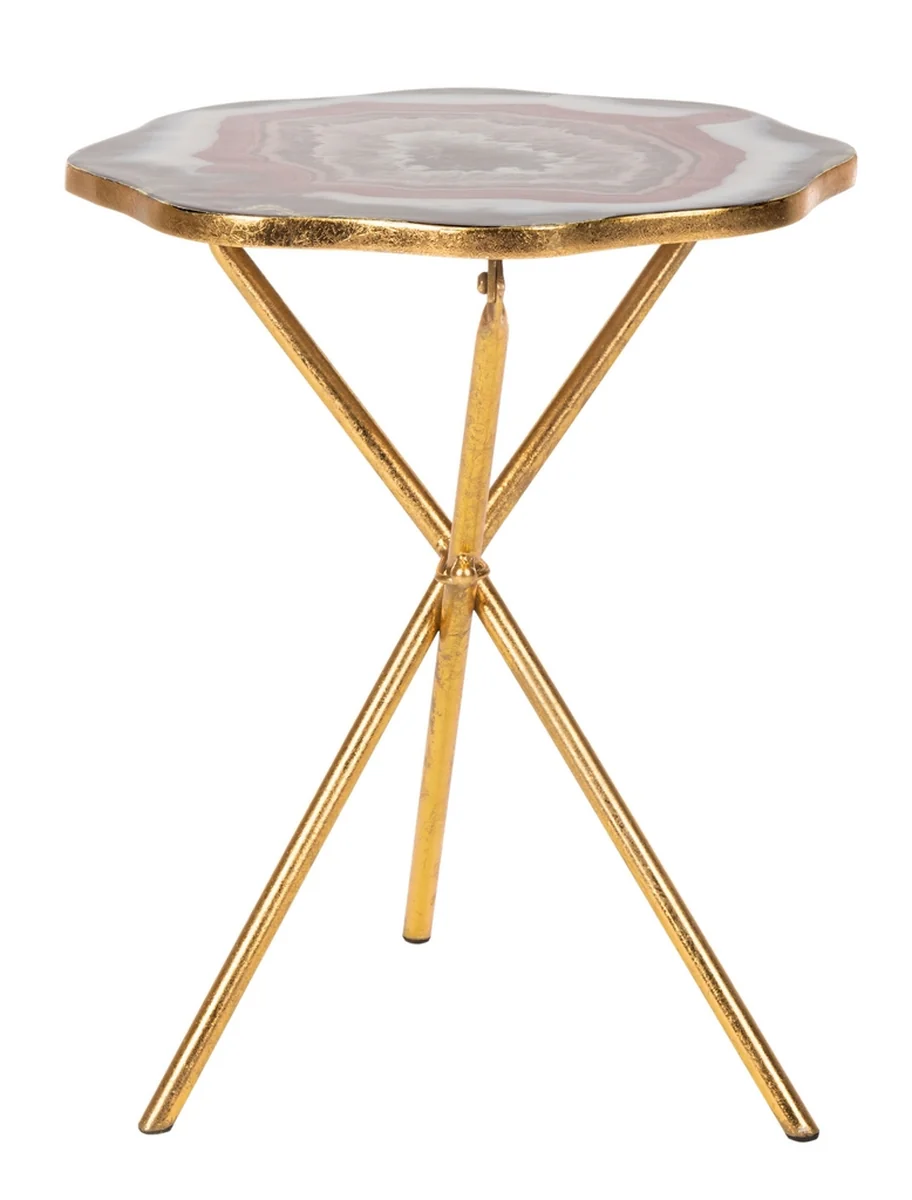 Celeste Faux Agate Side Table - Image 6
