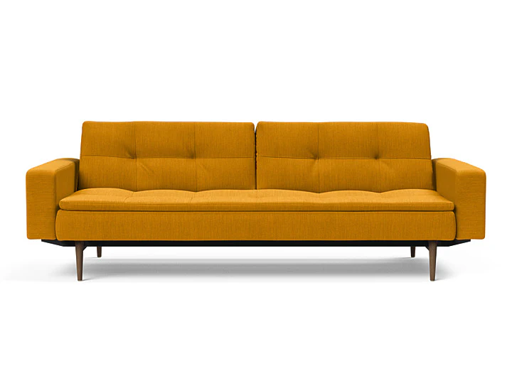 Dublexo Styletto Sofa Bed Dark Wood With Arms - Image 10