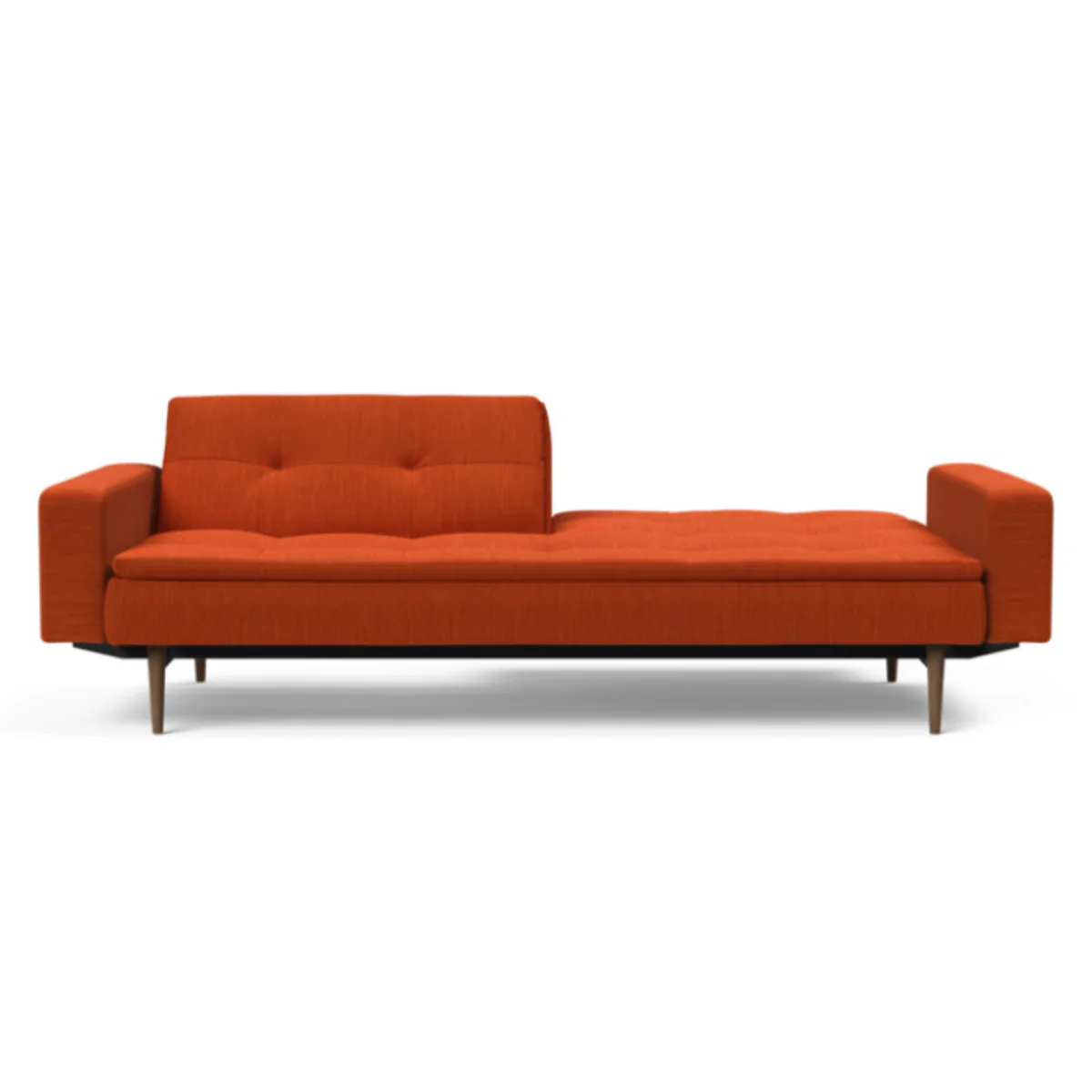 Dublexo Styletto Sofa Bed Dark Wood With Arms - Image 6