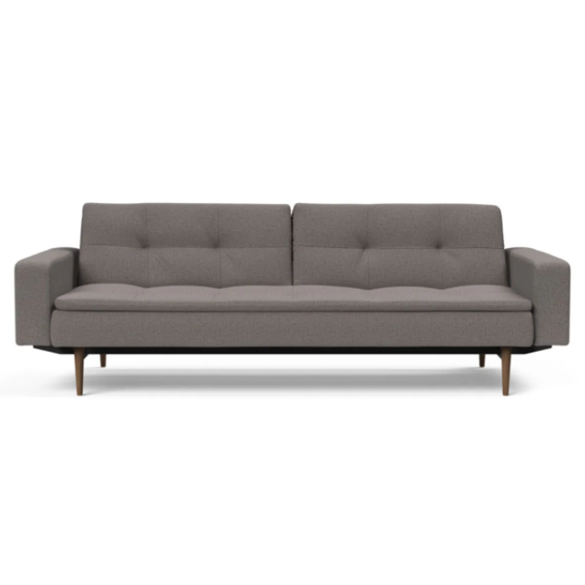 Dublexo Styletto Sofa Bed Dark Wood With Arms - Image 8