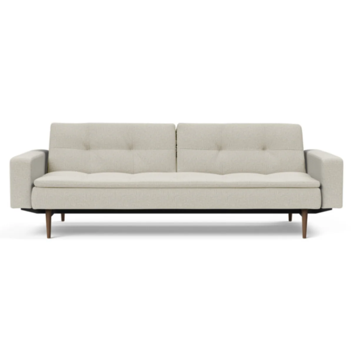 Dublexo Styletto Sofa Bed Dark Wood With Arms - Image 9