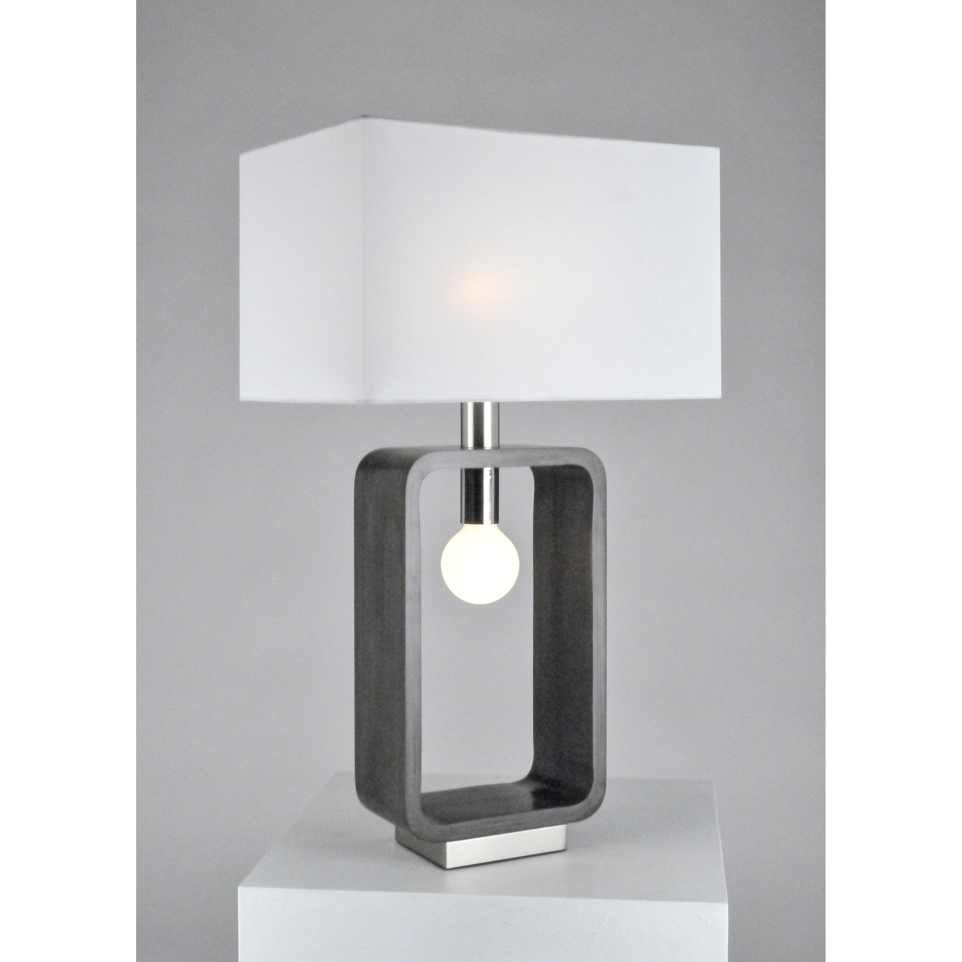 Tracey Table Lamp Charcoal Gray - Image 5